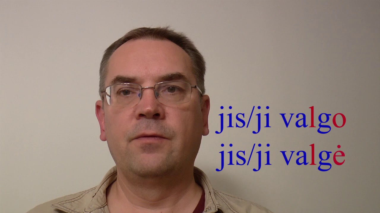 Lithuanian Lesson 33 -  Tarimas - Pronunciation of -au, -iau