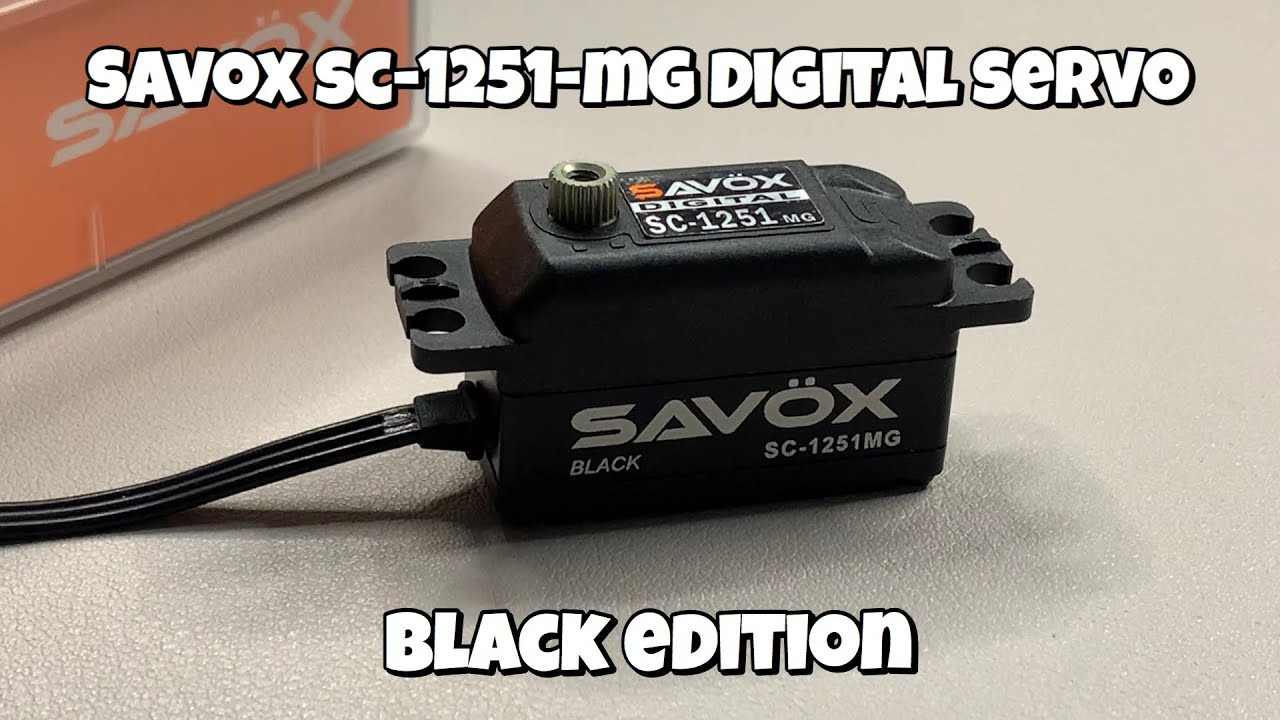 Savox SC-1251 MG - Digital Low Profile Servo (Black Edition) RC Servo - Unboxing