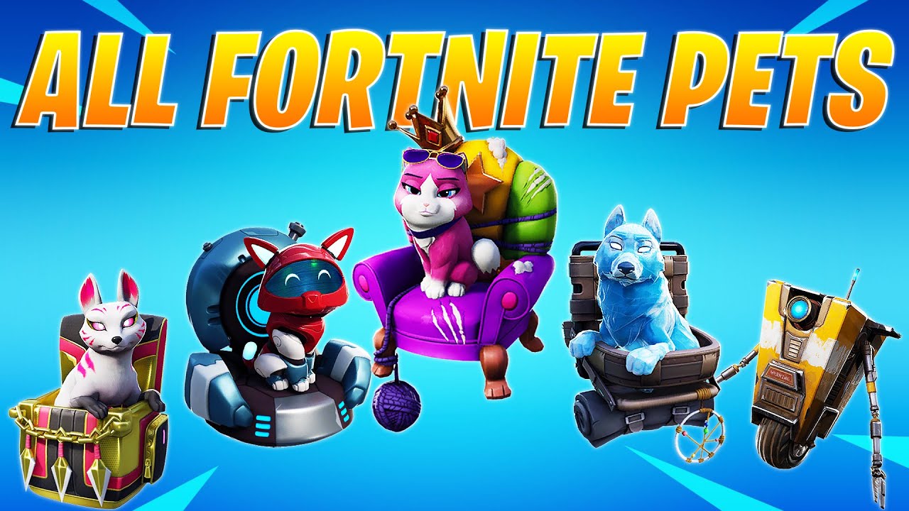 All Pets in Fortnite! Every Pet Back Bling - Fortnite Battle Royale