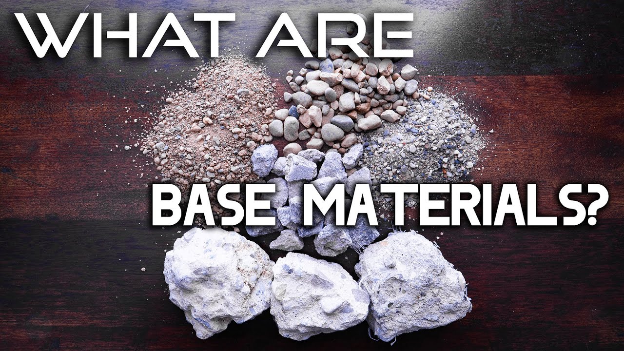 WHAT ARE BASE MATERIALS//Why Are Certain Base Materials Used-All About Aggregates-Road Base Material