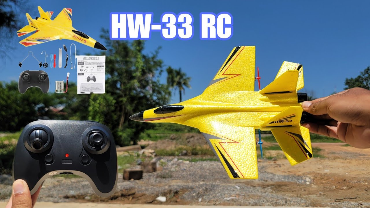 Unboxing dan review HW-33 RC Airplane 2024