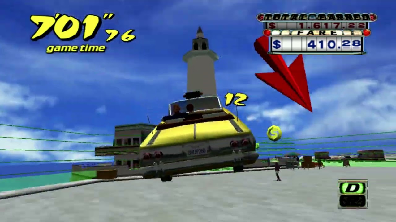 Crazy Taxi (PS3) gameplay