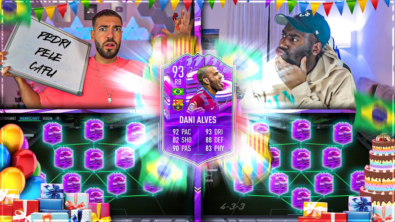 FIFA 22: DANI ALVES FUT BIRTHDAY Squad Builder Battle 🔥🔥 Wakez vs UncleFrederic !!
