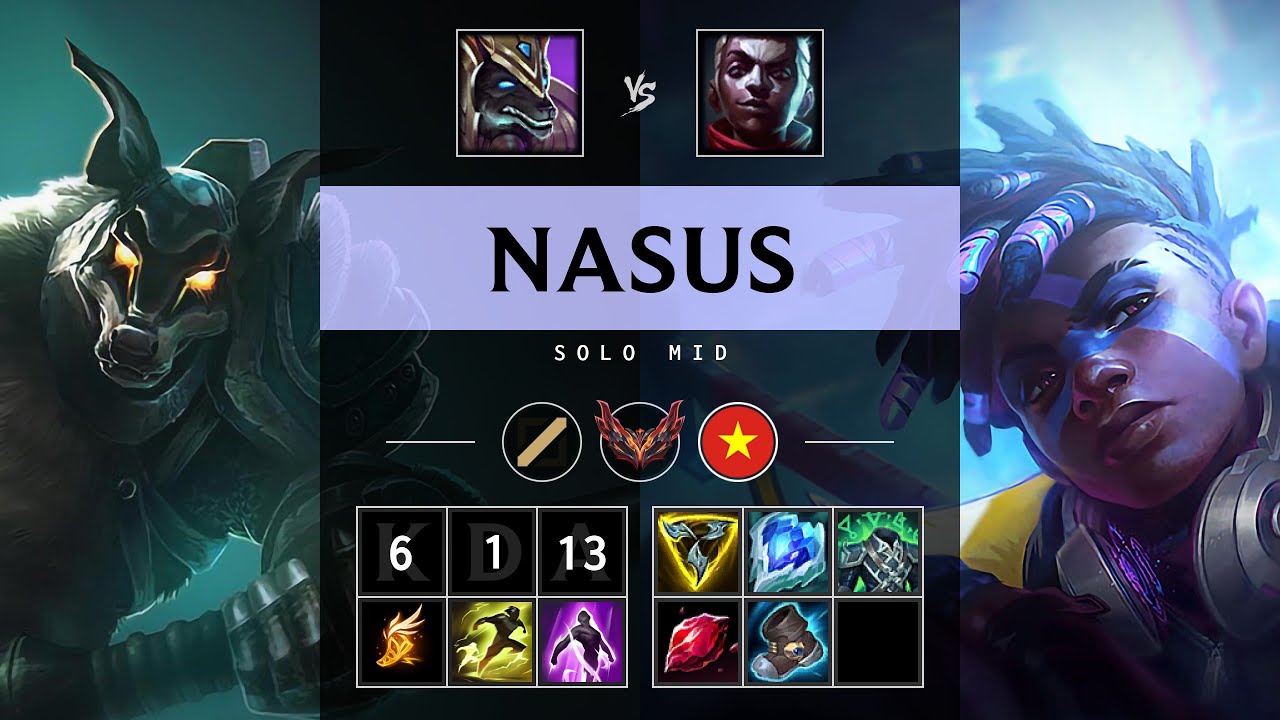Nasus Mid vs Ekko - VN Grandmaster Patch 25.09