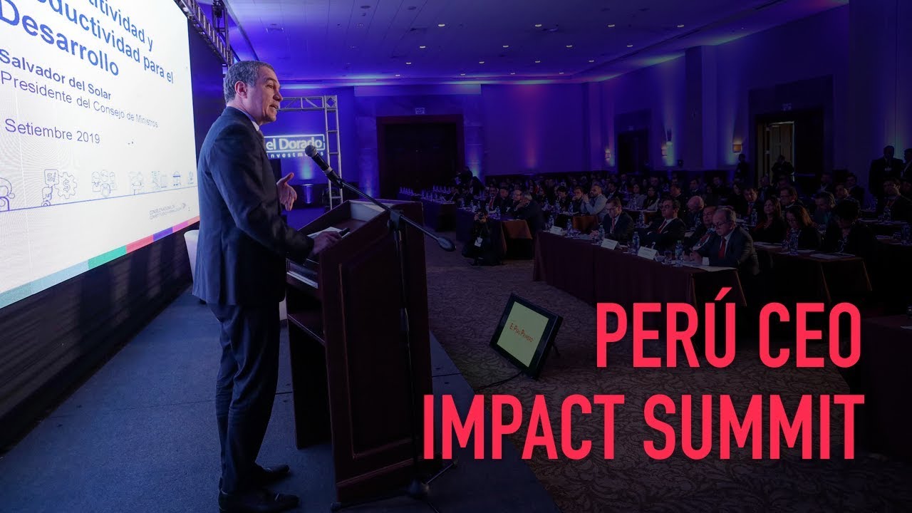 Perú CEO Impact Summit 2019: discurso del titular de la PCM, Salvador del Solar