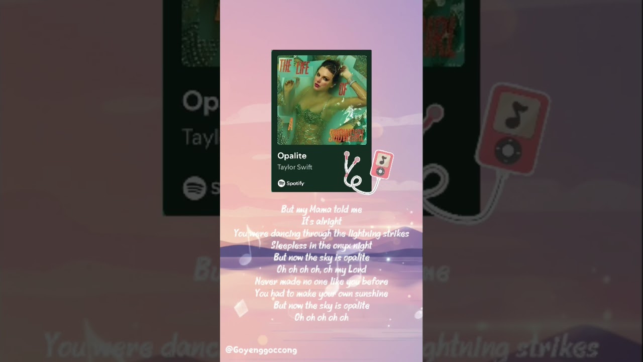 Lyrics Opalite-Taylor Swift 