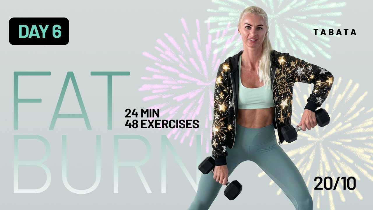 24 Min Sweat Storm Full Body Workout with Dumbbells at Home | Fat Burn Series – Day 6