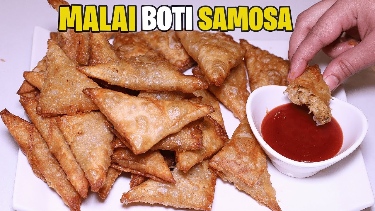 Ramadan Special Chicken Malai Boti Samosa Recipe For Iftar By Kitchen With Amna l Ramadan 2025