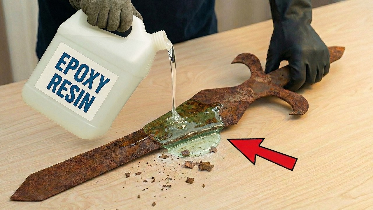 The Most Genius Restoration Method! Old Rusty Sword&hellip; From Trash to Masterpiece!