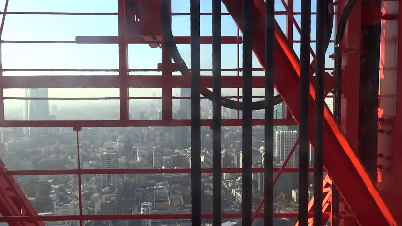 東京タワー　特別展望台エレベーター　上り （FHD 60FPS）