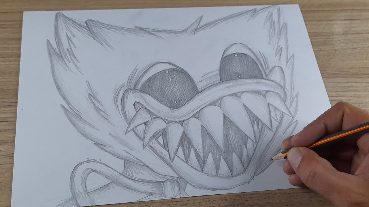 COMO DESENHAR HUGGY WUGGY POPPY PLAYTIME
