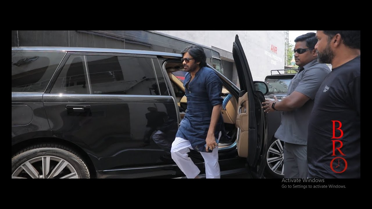 Power Star #Pawan Kalyan GRAND Entry at BRO Movie Sets | Ntv ENT