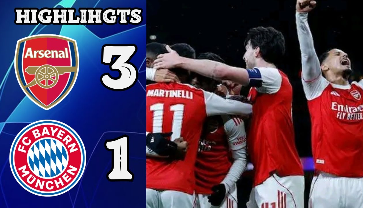 Arsenal vs Bayern 3-1 Highlights | Champions League 2025 #Arsenal #Bayern #UCL #football #highlights