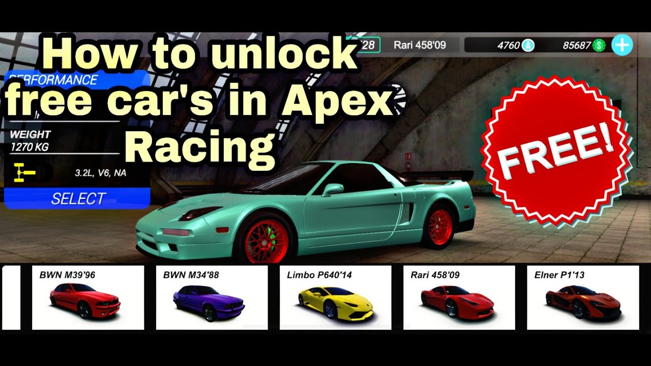 How to unlock cars in Apex racing | how to get free spin coins | #apexracing #rxbhp #gameplay