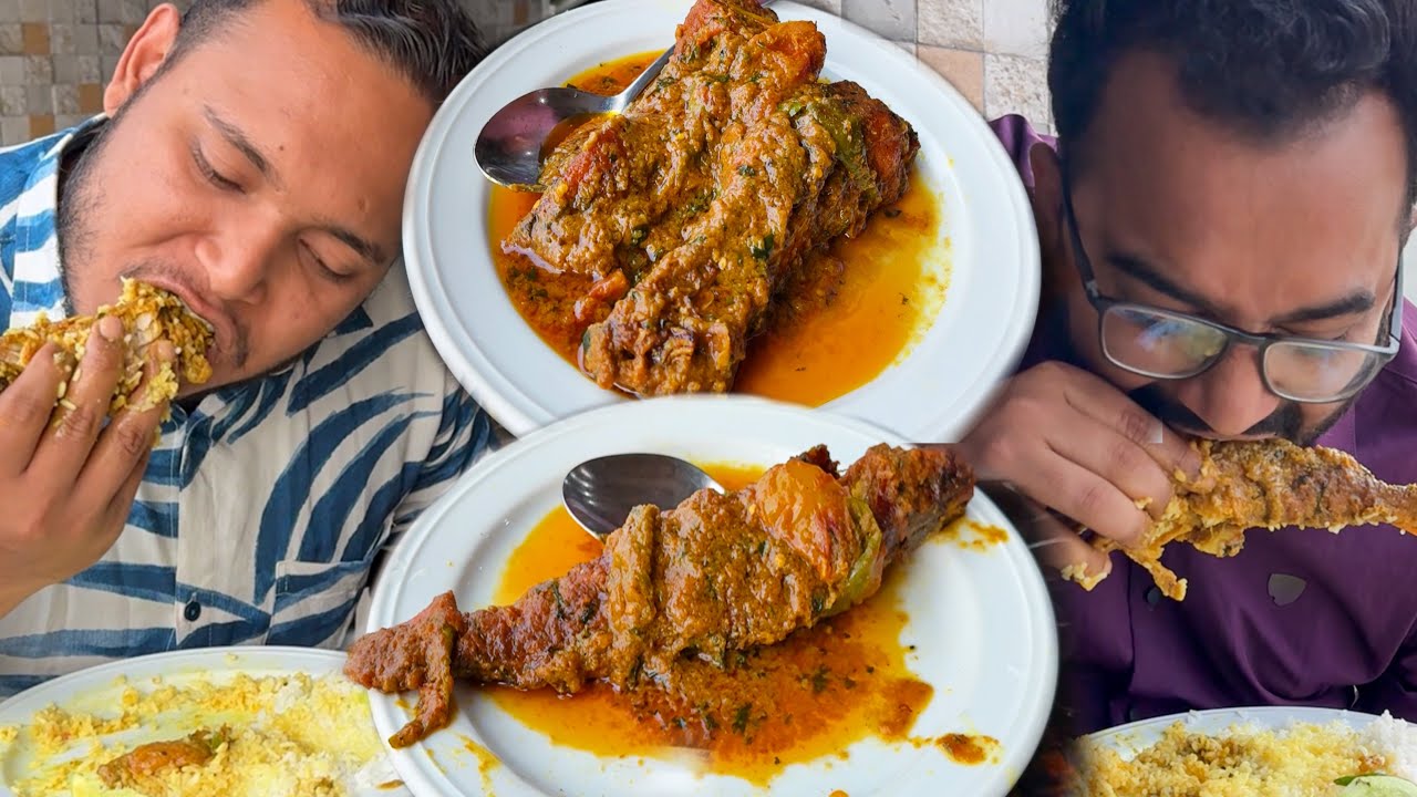 Eating Lunch(Rice & Fish Curry) With Friends at Al Kaderia Restaurant