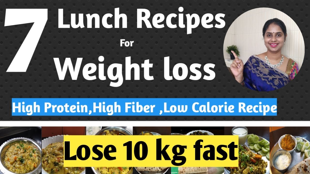 7 Lunch recipes for weight loss | Healthy lunch ideas for weight loss | Indian Veg lunch recipes