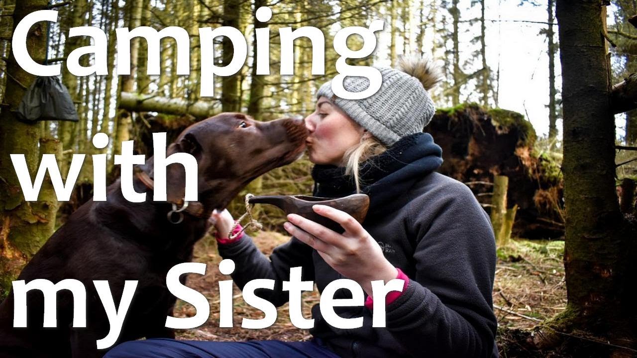 Wildcamping with my Sister | Campfire Chicken Kebabs | Irn Bru | Marshmallows | Bushcraft