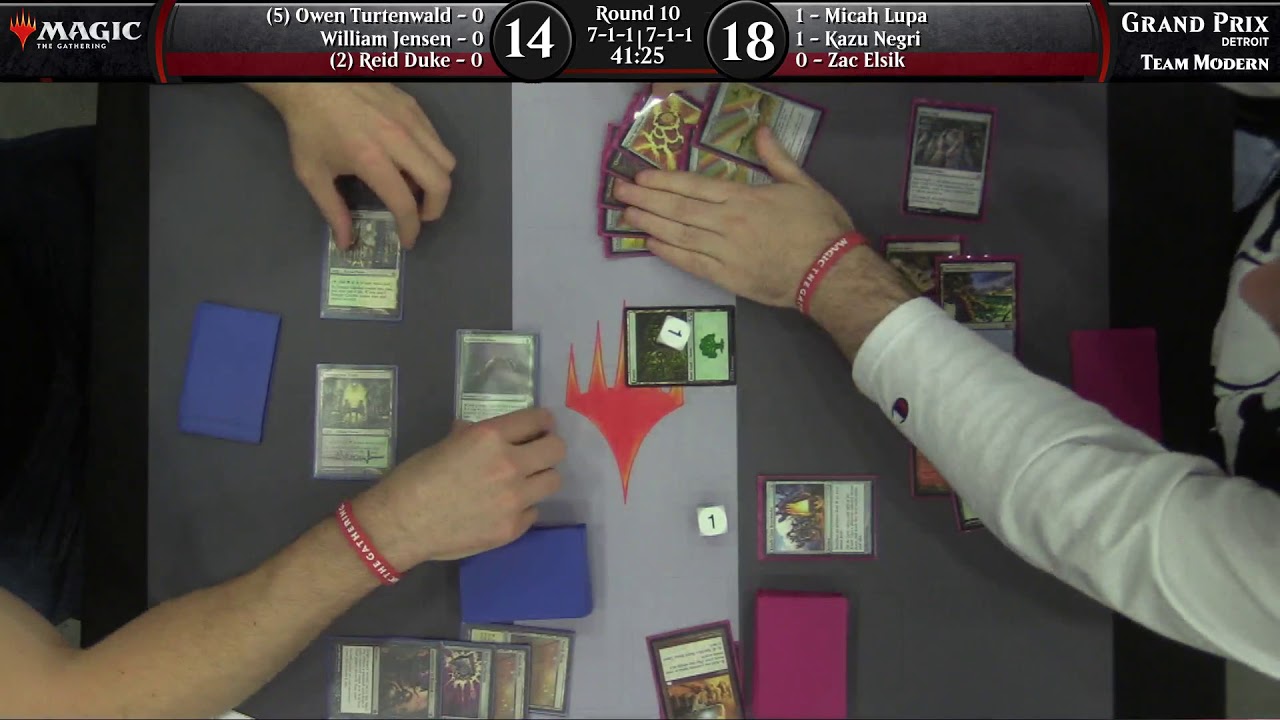 Magic the Gathering GP Detroit 2018, 10-й раунд, команда Modern