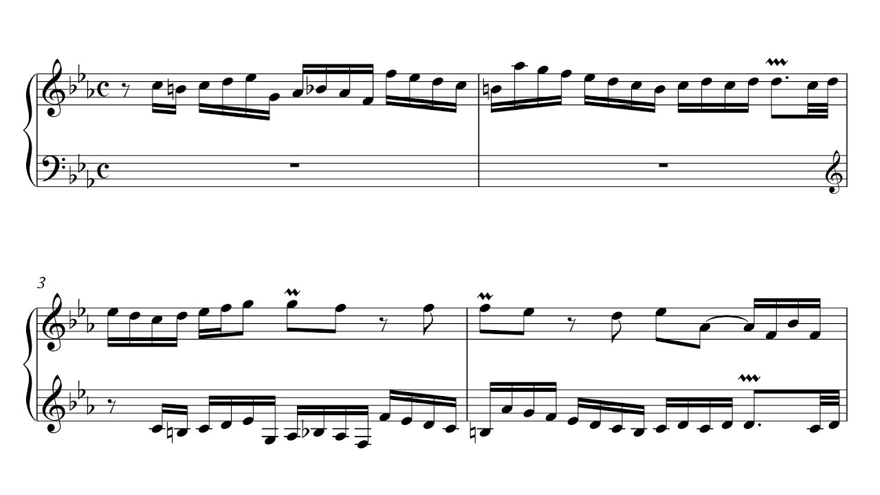 Bach: Invention 2 in C Minor, BWV 773 (Urtext Edition)
