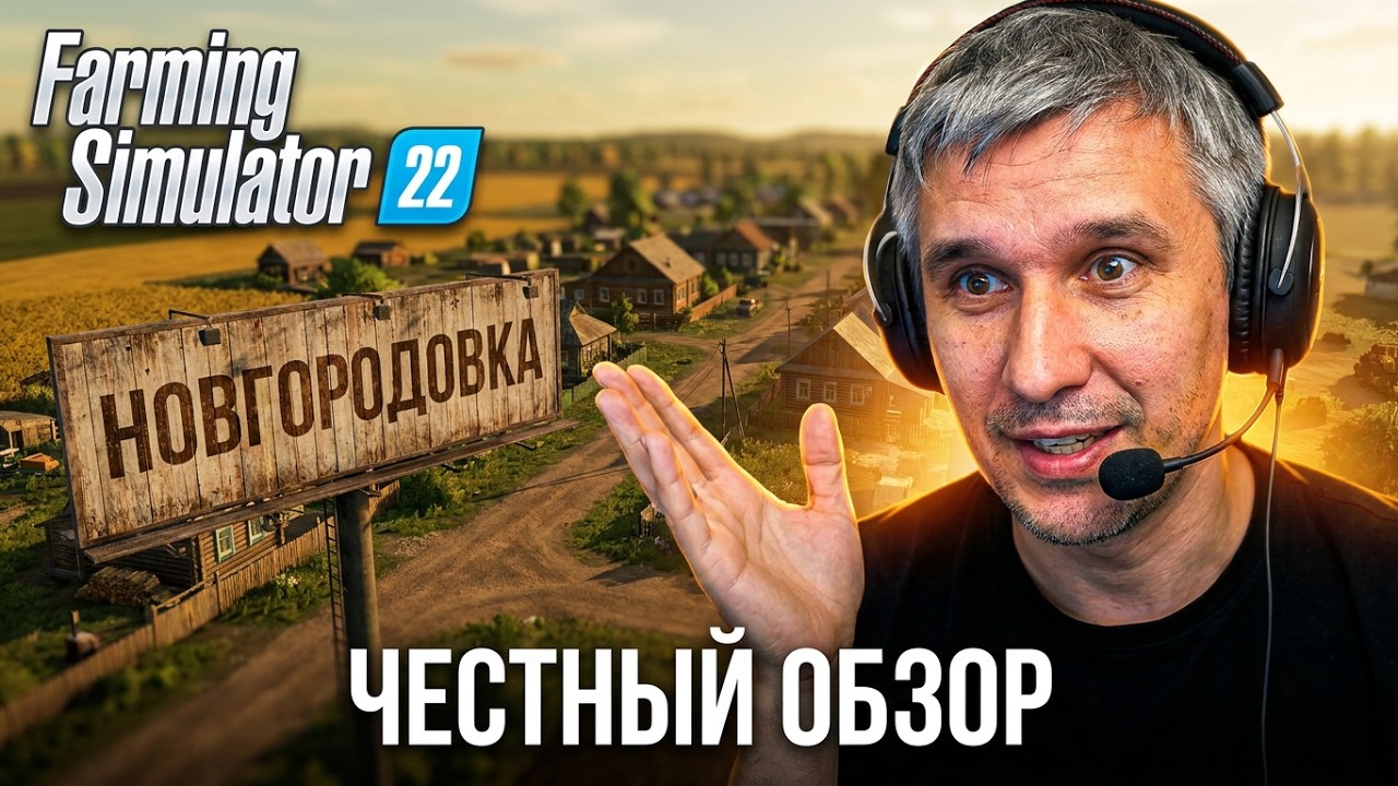 ЛУЧШИЙ КОЛХОЗ ФЕРМЕРА В FARMING SIMULATOR 22 | Обзор лучшей карты Новгородовка Farming Simulator 22