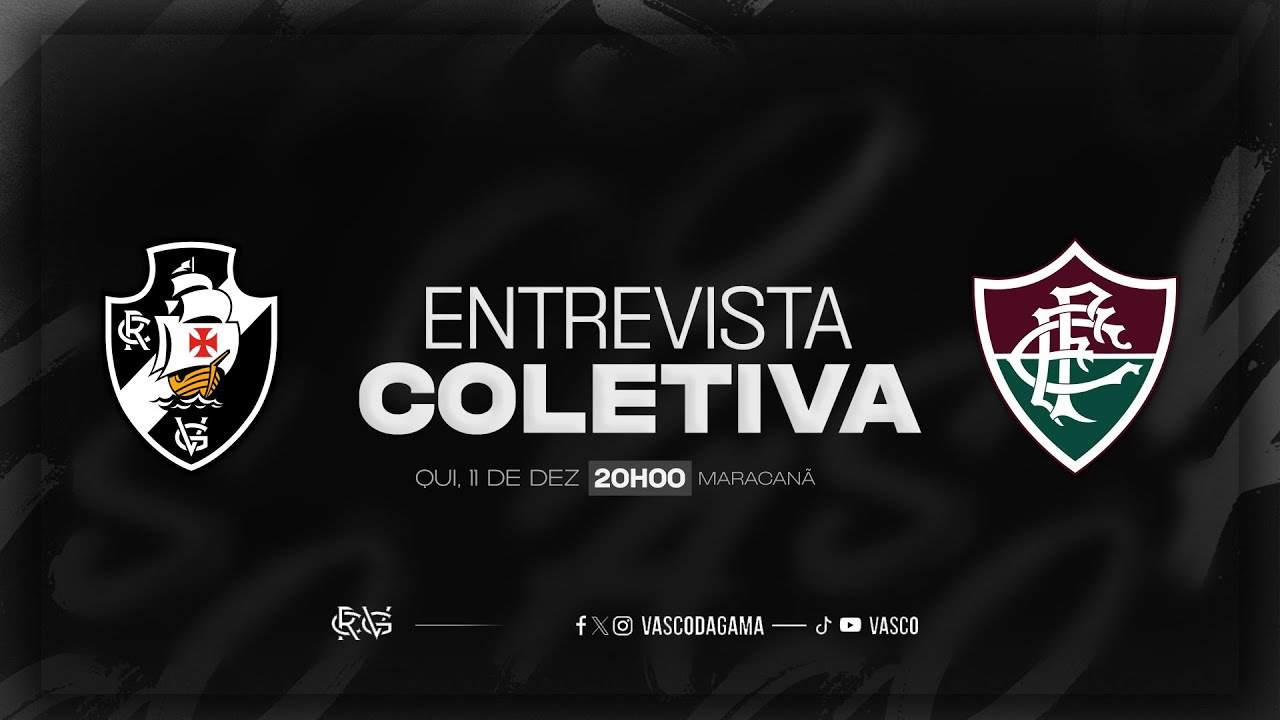 ENTREVISTA COLETIVA | VASCO x FLUMINENSE | AO VIVO - VASCOTV