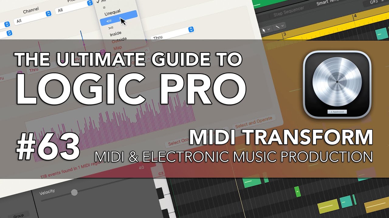 Logic Pro #63 — MIDI-преобразование (пакетная обработка MIDI-событий!)