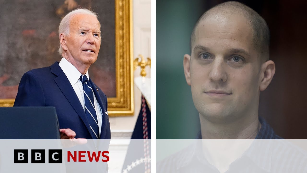 US President Joe Biden welcomes prisoners' release in huge swap with Russia | BBC News
