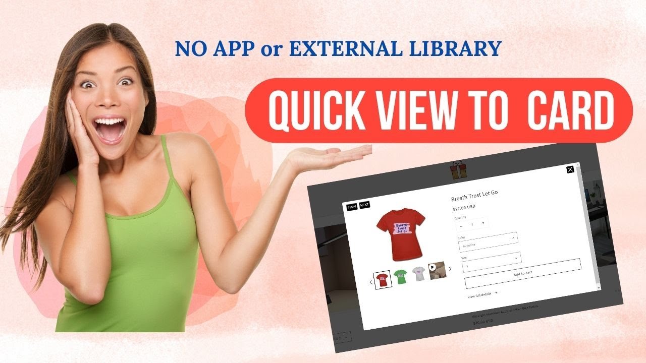Quick view Shopify - NO app or External Library