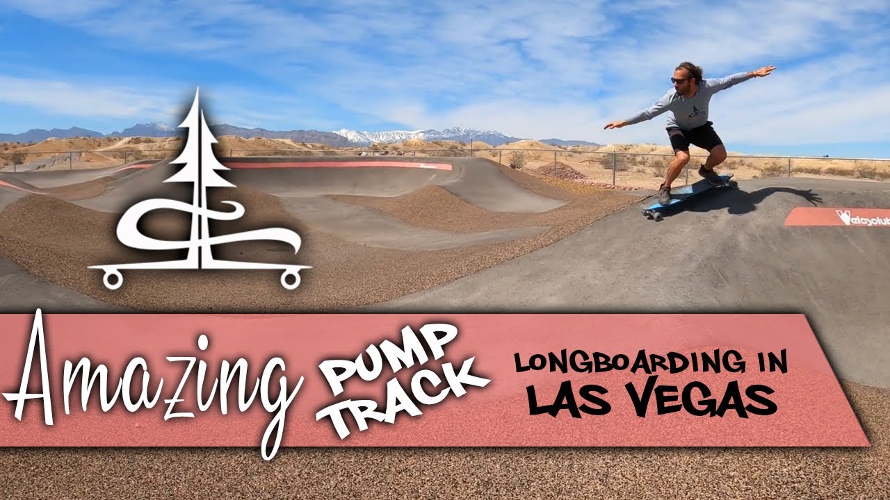 Longboarding a Pump Track in Las Vegas! - Floyd Lamb (2026 4K Version)