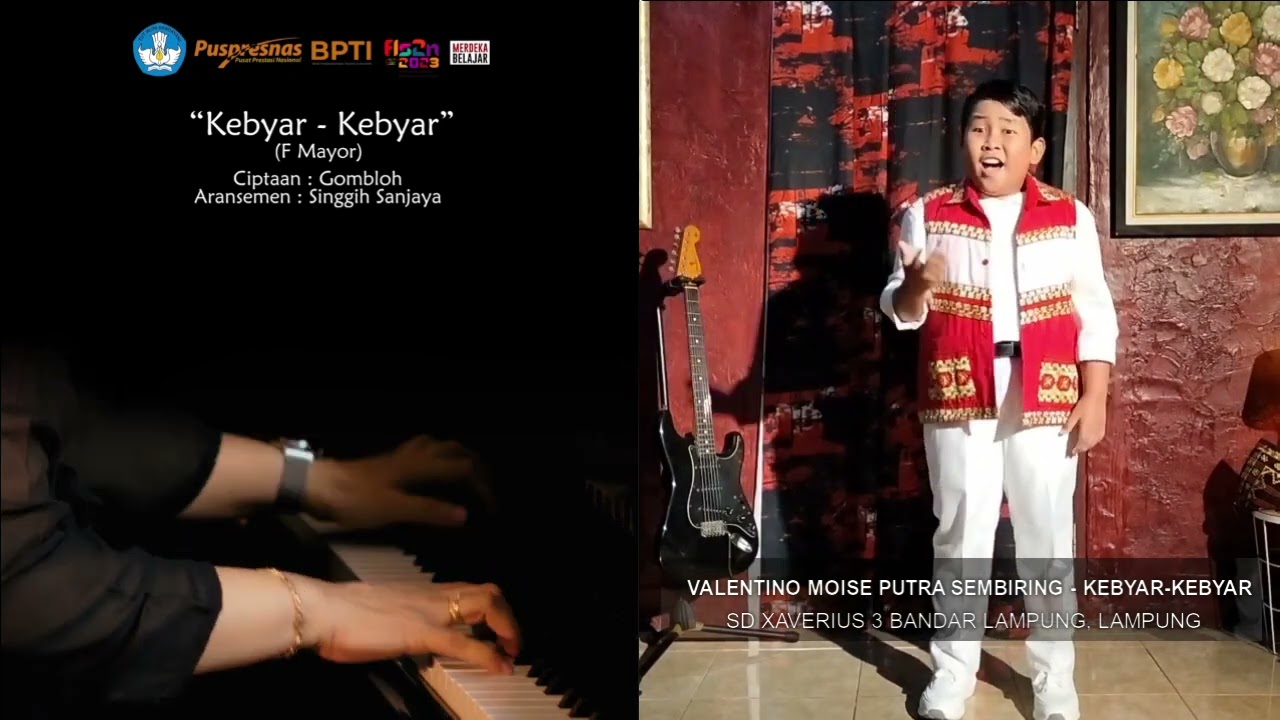 Kebyar - Kebyar , Juara 1 Lomba Solo Song Provinsi Lampung - FLS2N 2023 Tingkat SD