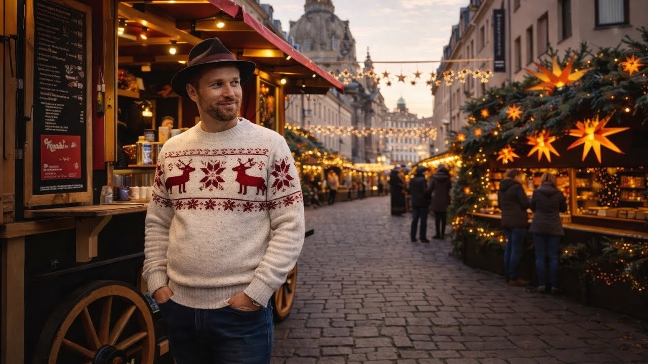 Рождественский рынок в Дрездене 🎄 Прогулка у Фрауэнкирхе | Германия 4K Тур по городу