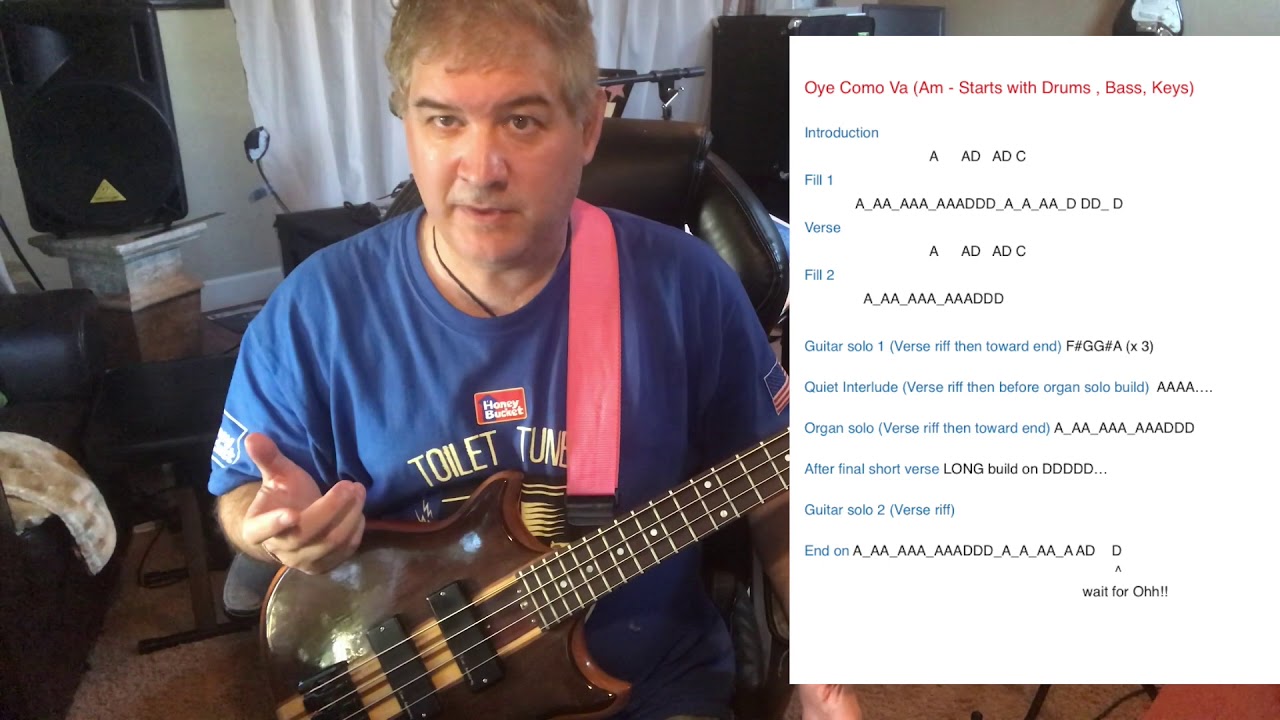 Oya Como Va Bass Lesson