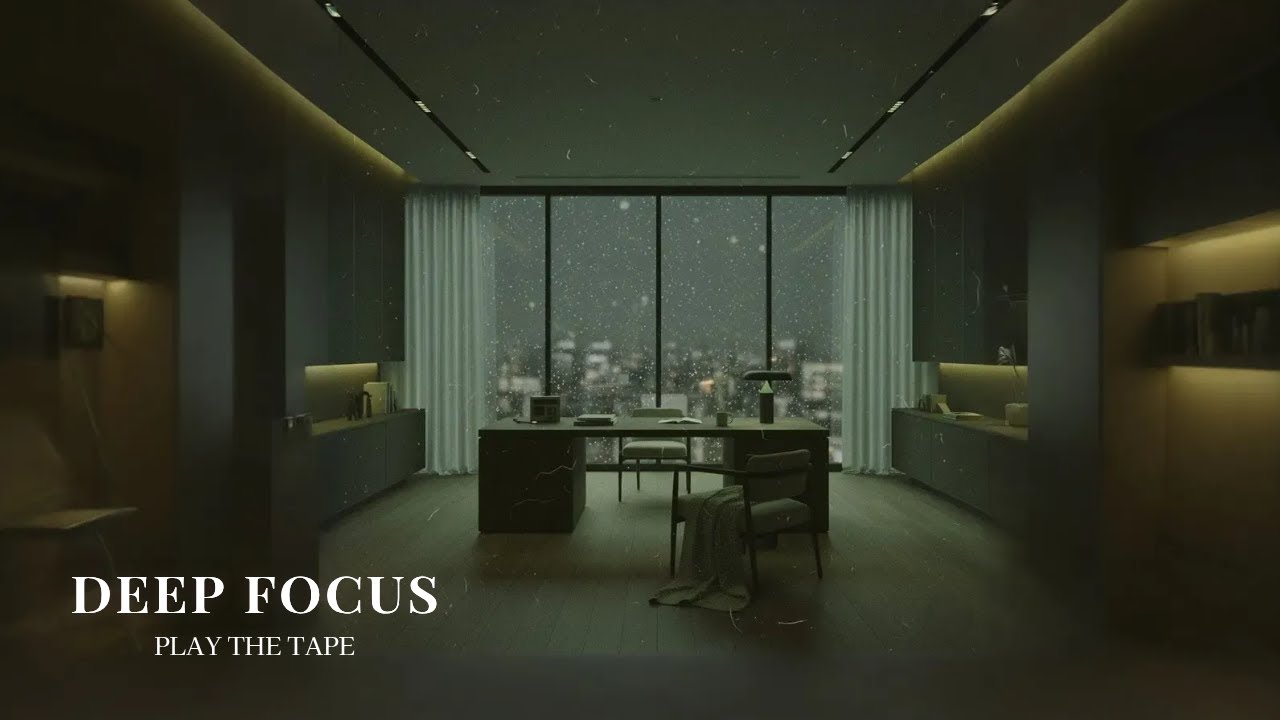 🌨️ Snowing Night at the Secret Library 🕯️ Nostalgic Ambient for Deep Focus 📚