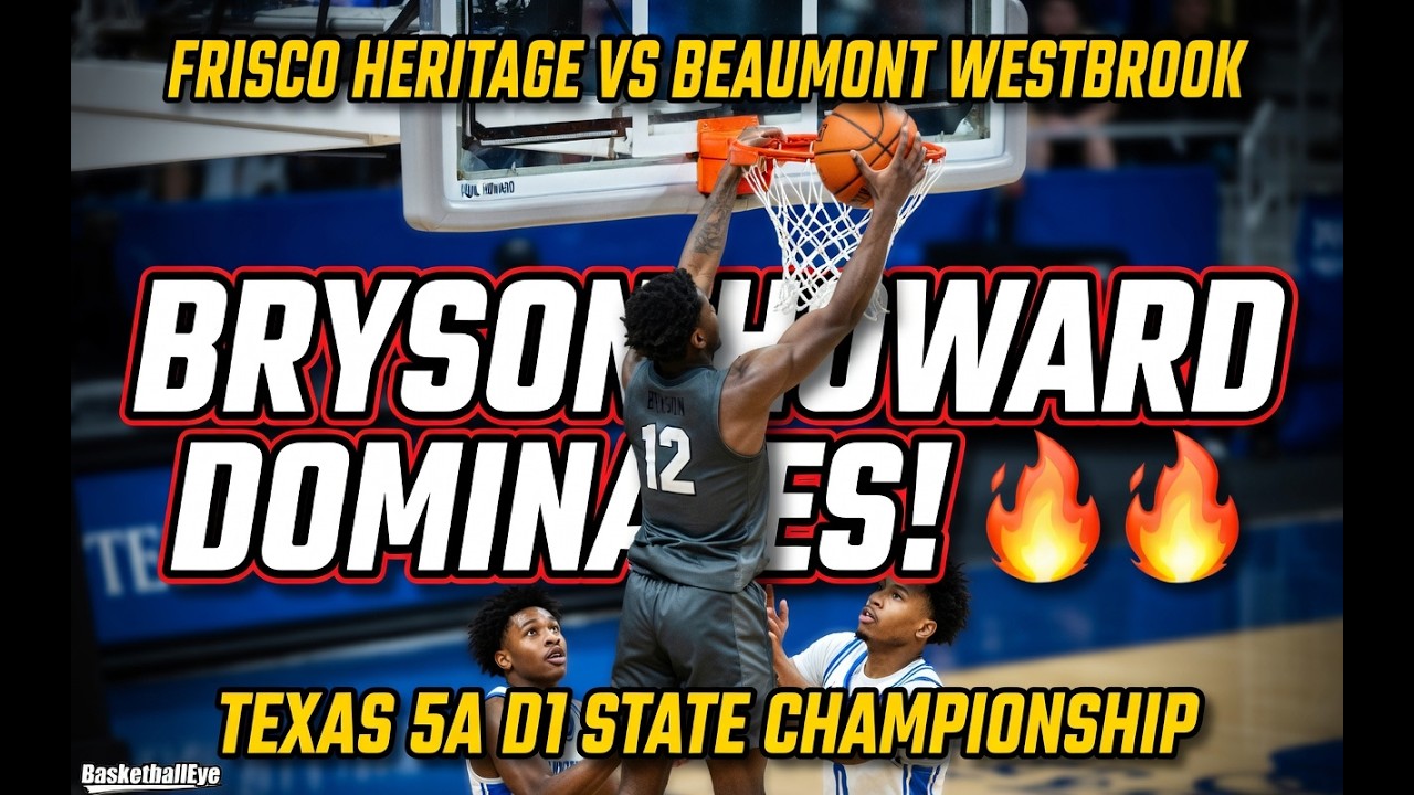 BRYSON HOWARD DOMINATES! 😱 Frisco Heritage vs Beaumont Westbrook — Texas 5A D1 State Championship