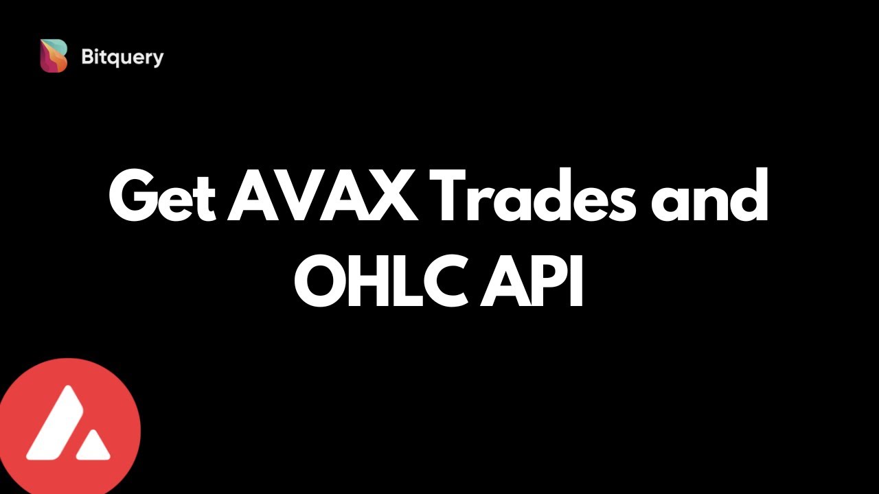 Get AVAX Trades and OHLC for the AVAX/USDC Pair
