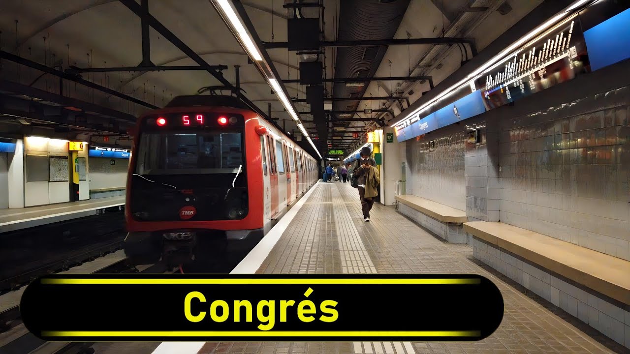 Metro Station Congrés - Barcelona 🇪🇸 - Walkthrough 🚶