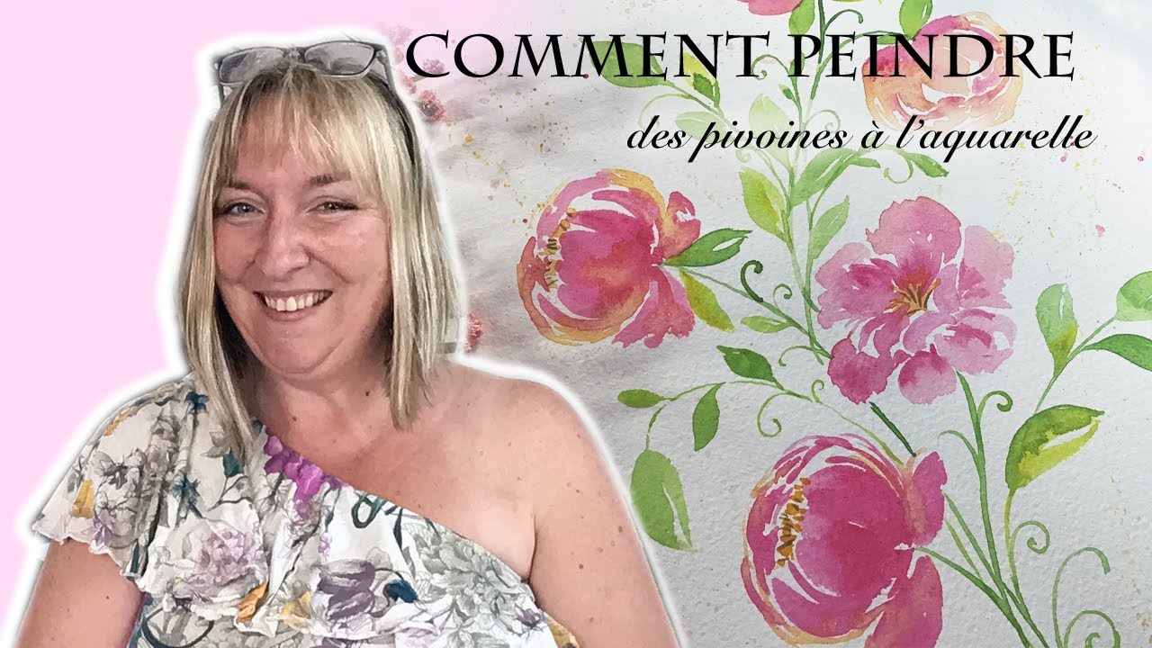 Comment peindre des pivoines à l’aquarelle avec @VirginieLucas