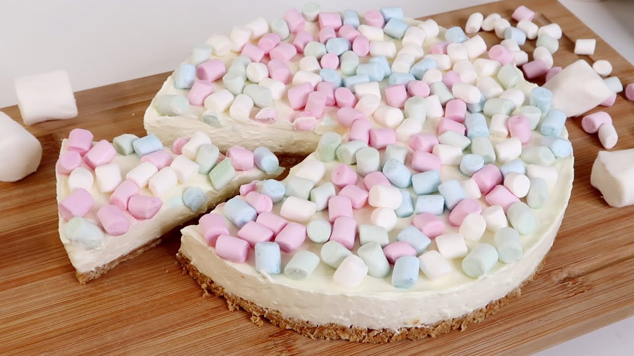 MARSHMALLOW CHEESECAKE | Ohne Backen | No Bake Torte | Einfach & Lecker