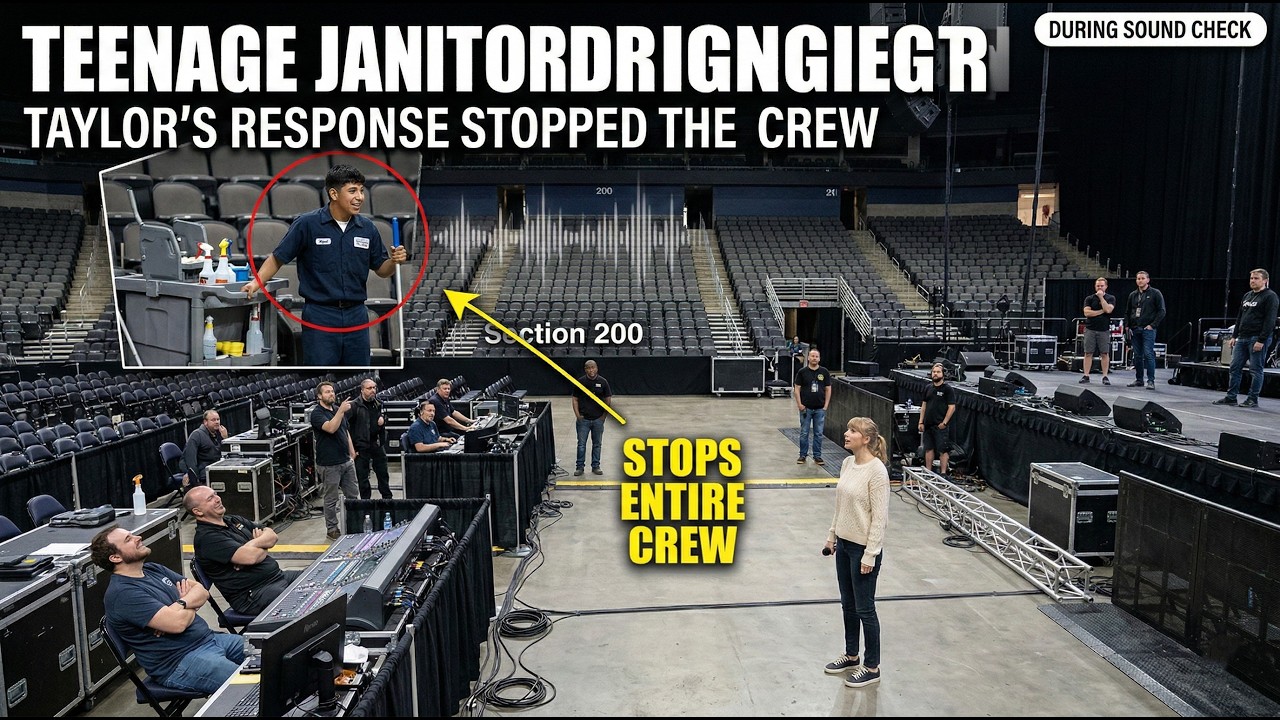Teenage Janitor Caught Singing During Taylor's Sound Check — Her Response STOPPED the Entire Crew