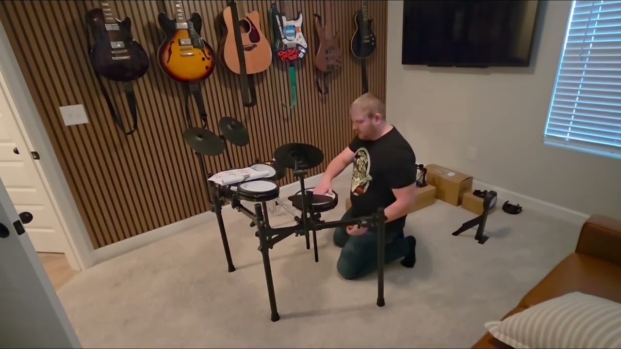 Building the Simmons Titan 50 B-EX Electronic Drum Kit Really, Really Fast!
