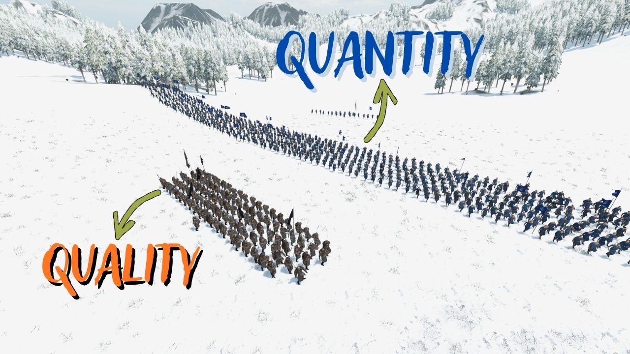 QUALITY OR QUANTITY?! - 100 Huscarls vs. 1000 Peasants - Mount & Blade II: Bannerlord