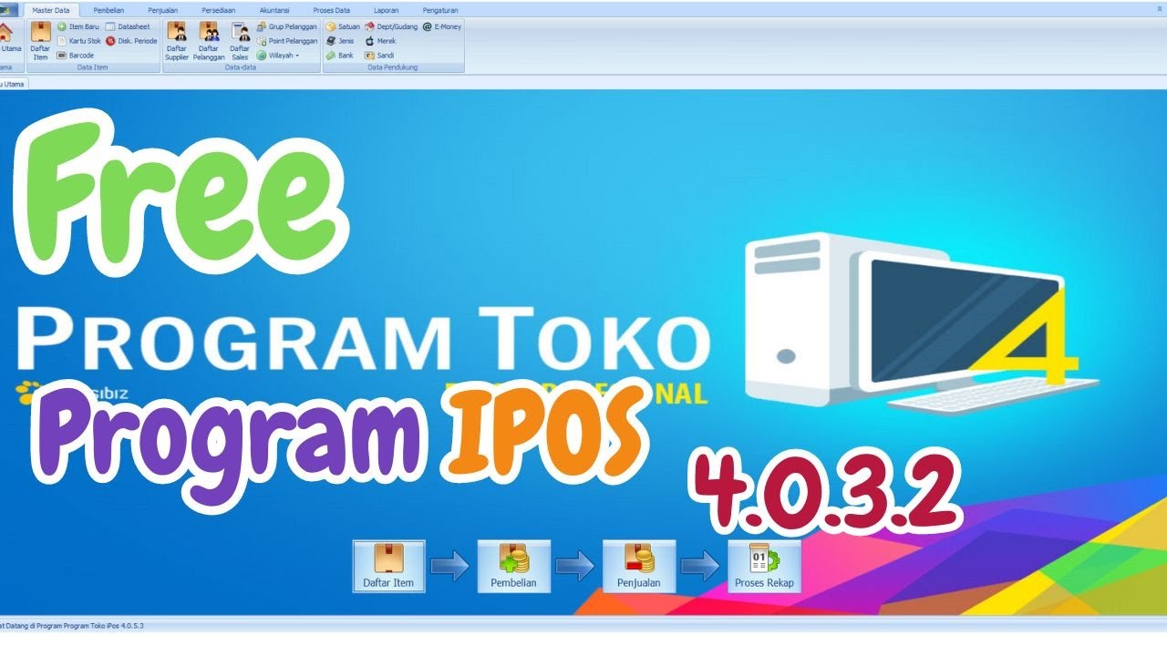 Free Program Toko dan Kasir IPOS 4 Full Version #Tutorial #ipos4