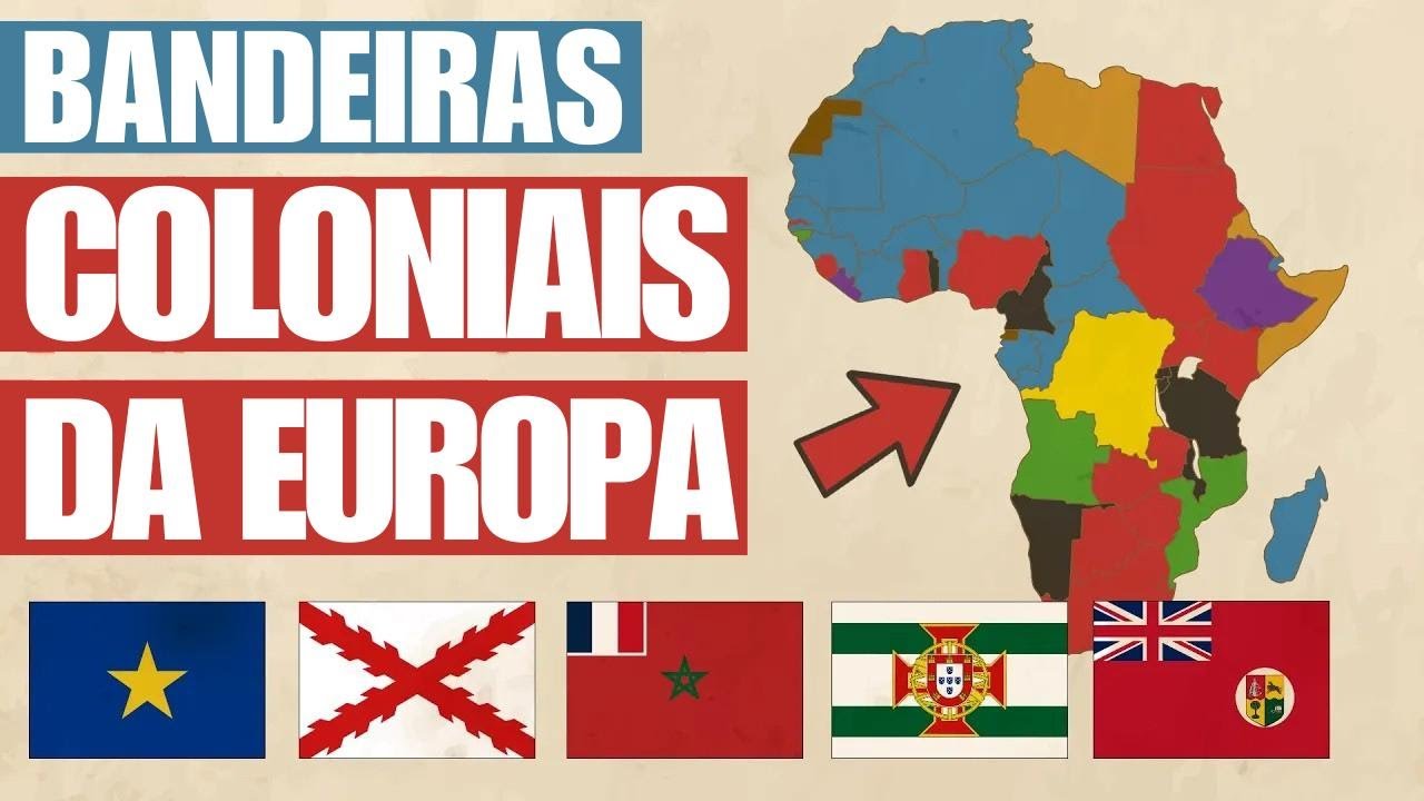 Bandeiras coloniais dos pa&iacute;ses europeus