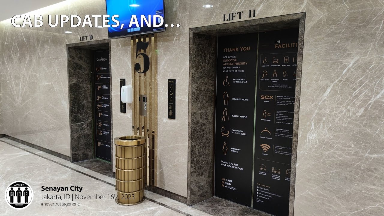 CAB CHANGES, AND... - Tour of Updates on Schindler Traction Elevators - Senayan City, Jakarta