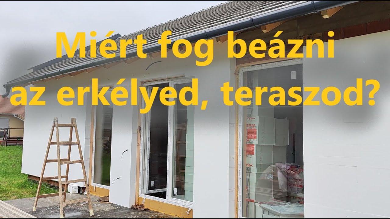 Miért fog beázni az erkélyed, teraszod?