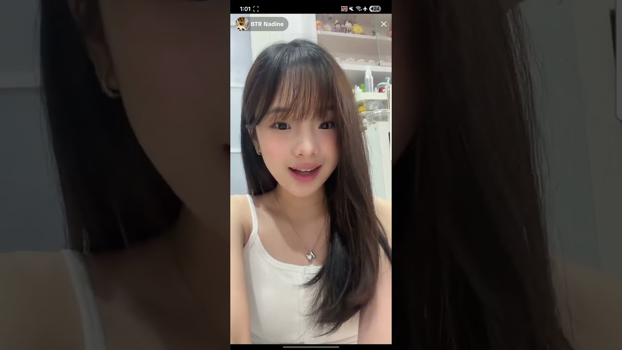 Nadine live tiktok, cute banget my bini