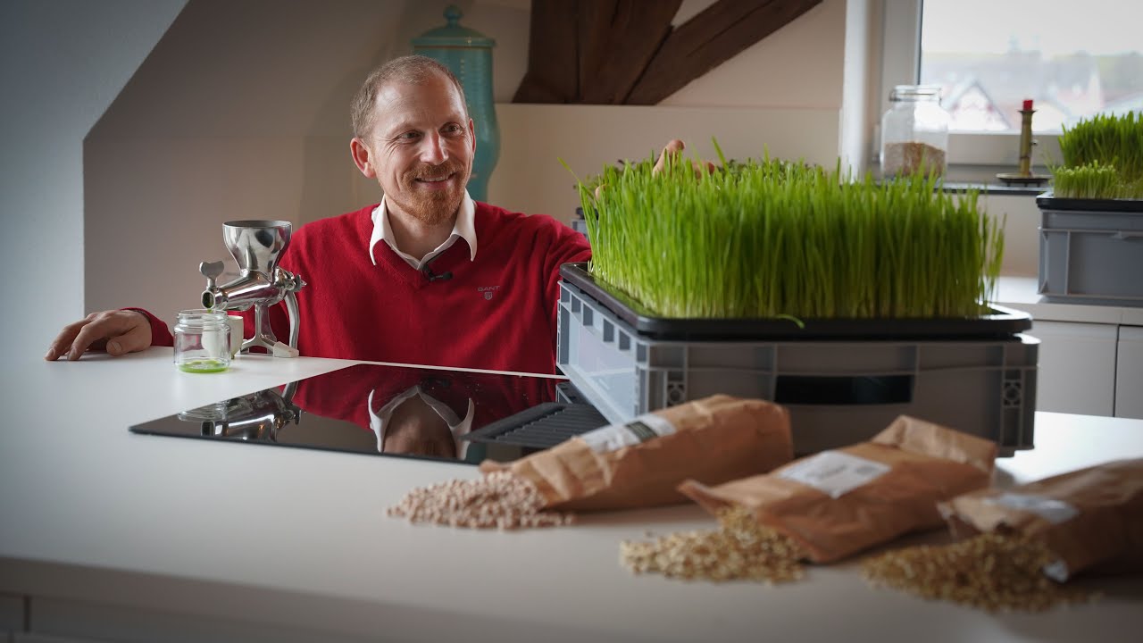 Vitalsäfte aus Getreidegräsern selbst herstellen