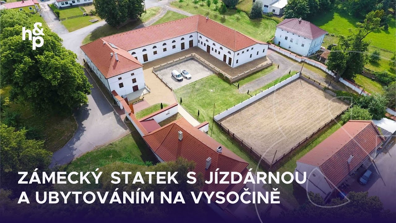 Zámecký statek s jízdárnou a ubytováním na Vysočině | pozemek 6 880 m2 | NA PRODEJ -  videoprohlídka