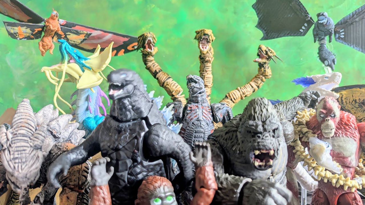 Monsterverse Battle Royale Part 3 - Stop Motion Battle 
