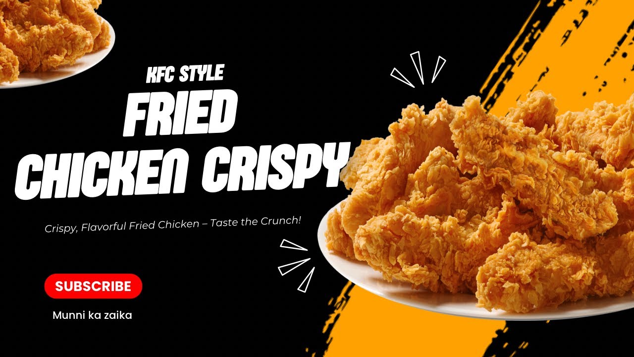 Fried chicken crispy 😋😍👌 with KFC style too much crunchy&yummy 🤤 eat with tandoori Mayo & periperi￼￼